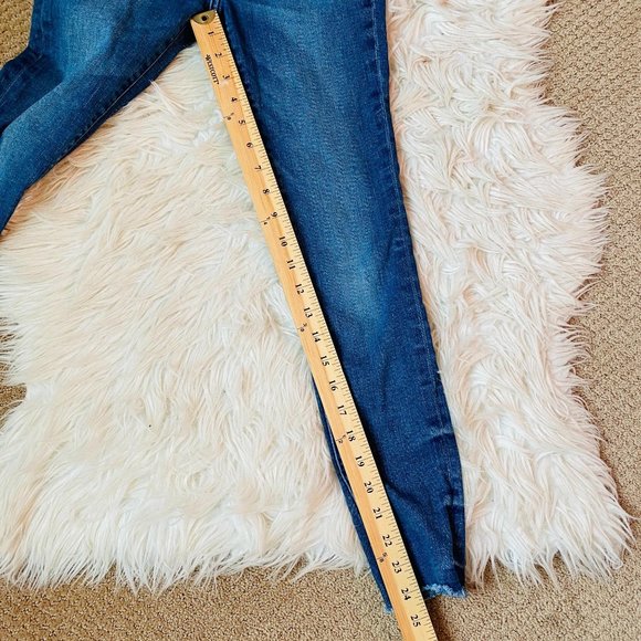 Warp + Weft JFK NYC Skinny Jeans Raw Hem  Size 10 - Picture 9 of 10